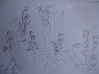 croquis de Miki du groupe dessinant